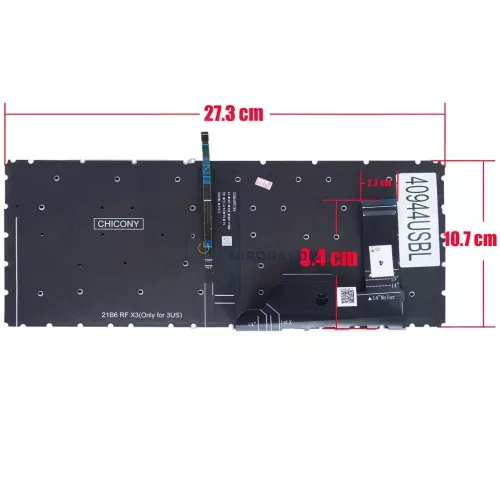 HP EliteBook 840 G9, 845 G9, 840 G10, 840 G11, 845 G11 gyári billentyűzet (US kiosztás, háttérvilágítással)