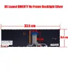 HP Pavilion 15-EG / 15-EH / 15-ER / 15-FC / 15-FD gyári billentyűzet (US kiosztás, háttérvilágítással), ezüst