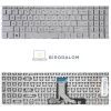 HP Pavilion 15-EG, 15-EH, 15-ER, 15-FD, 15-FC gyári billentyűzet (US kiosztás, keret nélkül, ezüst)