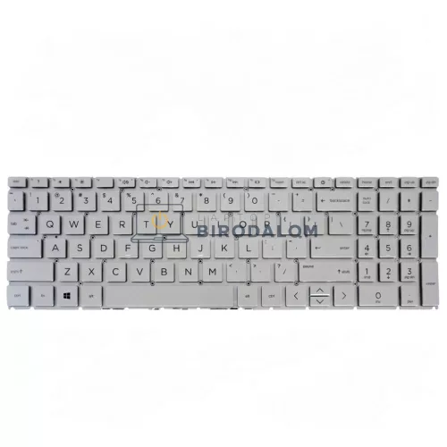 HP Pavilion 15-EG, 15-EH, 15-ER, 15-FD, 15-FC gyári billentyűzet (US kiosztás, keret nélkül, ezüst)