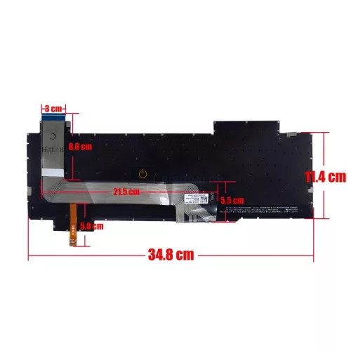 Asus ROG Strix GL503, GL703, GL703V, GL703VD, GL703GE, GL703GM, GL703G gyári billentyűzet (US kiosztás, RGB háttérvilágítással)