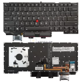   Lenovo ThinkPad X1 Carbon Gen 5 20HQ, Gen 5 20HR, Gen 6 20KH, Gen 6 20KG gyári billentyűzet (US kiosztás, háttérvilágítással)
