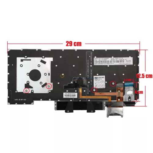 Lenovo ThinkPad X1 Carbon Gen 5 20HQ, Gen 5 20HR, Gen 6 20KH, Gen 6 20KG gyári billentyűzet (US kiosztás, háttérvilágítással)
