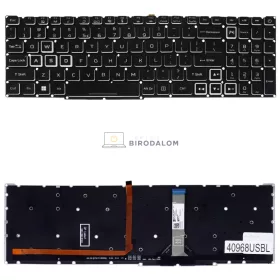   Acer Nitro 5 AN515-46, AN515-58, AN517-42, AN517-55 gyári billentyűzet (US kiosztás, háttérvilágítással)