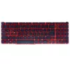 Acer Nitro 5 AN515-56, AN515-57, AN515-58, AN517-54, Predator Helios 300 PH315-54 gyári billentyűzet (US kiosztás, piros háttérvilágítással)
