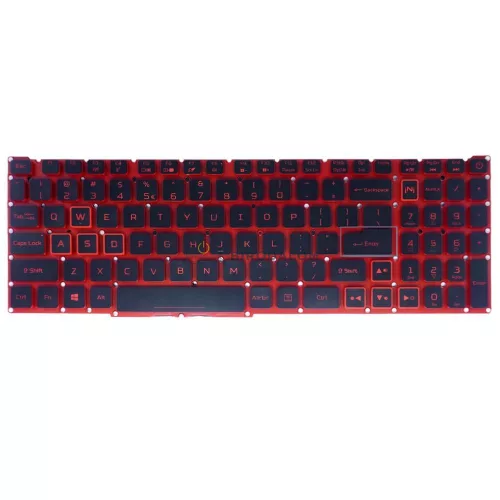 Acer Nitro 5 AN515-56, AN515-57, AN515-58, AN517-54, Predator Helios 300 PH315-54 gyári billentyűzet (US kiosztás, piros háttérvilágítással)