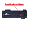 Asus TUF Gaming FX505, FX504, FX705, FX80, FX86, FX95 sorozat gyári billentyűzet (US kiosztás, háttérvilágítással, fekete, keret nélkül)