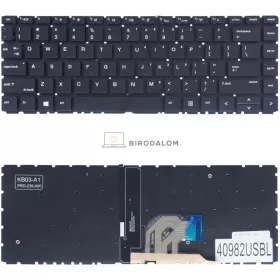   HP ProBook 440 G6, 445 G6, 440 G7, 445 G7 gyári billentyűzet (US kiosztás, háttérvilágítással)