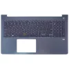 Dell Vostro 15 5568 gyári billentyűzet palmresttel (US kiosztás, háttérvilágítással, sötétszürke)