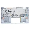 Dell Inspiron 14 5490, 5498 gyári billentyűzet palmresttel (US kiosztás, háttérvilágítással, ezüst)