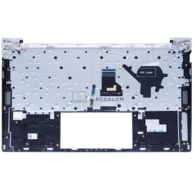   HP EliteBook 630 G9, 630 G10 gyári billentyűzet palmresttel (US kiosztás, háttérvilágítással, ujjlenyomat-olvasóval)
