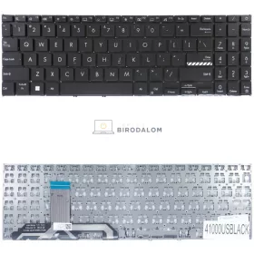   Asus VivoBook 15 X1502, X1502VA, X1502ZA, X1503, X1504, X1504VA, X1504ZA gyári billentyűzet (US kiosztás, fekete)