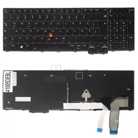   Lenovo ThinkPad L15 Gen 3, P16s Gen 1, T16 Gen 1 gyári billentyűzet (DE kiosztás, háttérvilágítás, Pointer)