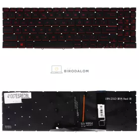   MSI Pulse GL66, GF66, GF76 gyári billentyűzet (ES kiosztás, piros háttérvilágítással)