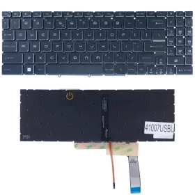   MSI Pulse GL66, GF66, GF76 gyári billentyűzet (US kiosztás, háttérvilágítással)