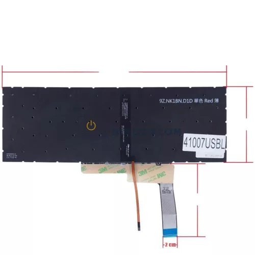 MSI Pulse GL66, GF66, GF76 gyári billentyűzet (US kiosztás, háttérvilágítással)