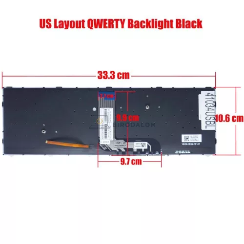 Gigabyte G5 KC, G5 KD, G5 MD, G7 KC, G7 MD gyári billentyűzet (US kiosztás, háttérvilágítással)