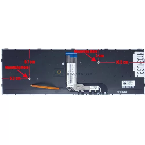 Gigabyte G5 KC, G5 KD, G5 MD, G7 KC, G7 MD gyári billentyűzet (US kiosztás, háttérvilágítással)