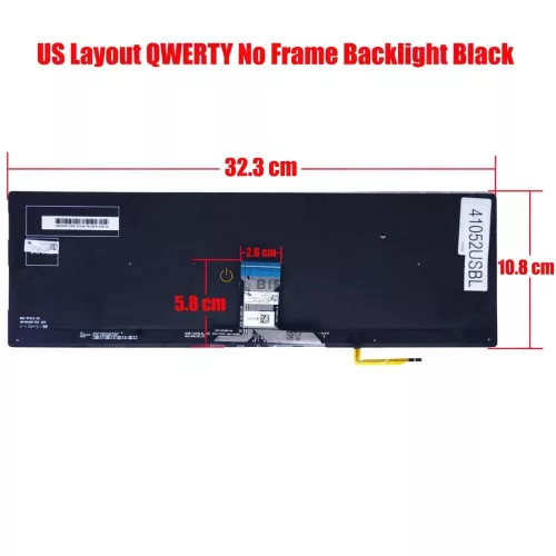 Asus ExpertBook B1 B1500, B1500CEAE, B1-B1500 gyári billentyűzet (US kiosztás, háttérvilágítással, fekete)