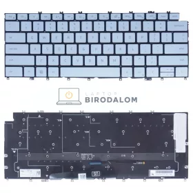   Dell XPS 13 9315 gyári billentyűzet (US kiosztás, háttérvilágítással, Ice Blue)