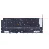 Dell XPS 13 9315 gyári billentyűzet (US kiosztás, háttérvilágítással, Ice Blue)