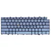 Dell XPS 13 9315 gyári billentyűzet (US kiosztás, háttérvilágítással, Ice Blue)