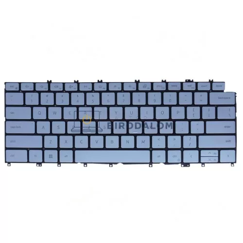 Dell XPS 13 9315 gyári billentyűzet (US kiosztás, háttérvilágítással, Ice Blue)