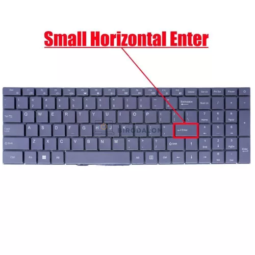 Gyári laptop billentyűzet (US kiosztás, háttérvilágítással, szürke, keret nélkül)