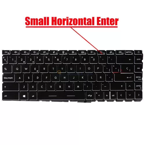 MSI GE66 Raider, GS66 Stealth, GP66 Leopard gyári billentyűzet (ES kiosztás, per-key RGB háttérvilágítással, fekete)