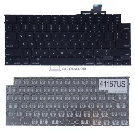   Apple MacBook Air 15" M2 (2023), MacBook Air 15" M3 (2024) gyári billentyűzet (US kiosztás, fekete)