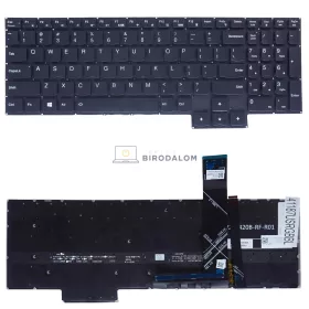   Lenovo IdeaPad Gaming 3-15IHU6 82K1, Gaming 3-15ACH6 82K2 gyári billentyűzet (US kiosztás, RGB háttérvilágítással, fekete)