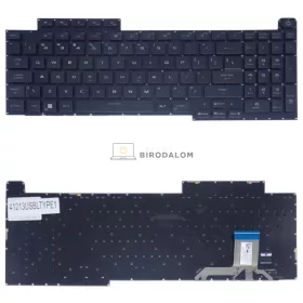   Asus ROG Strix G17 G713QR, G713QM, G713RX, G713RS, G713PI, G713PV, SCAR 17 G733PZ, G733PY, G733ZM gyári billentyűzet (US, PER-KEY RGB)
