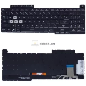   Asus ROG Strix G17 G713, G713QR, G713QM, G713RC, G713RS, G713PI, G713PV gyári billentyűzet (US, 4-ZONE RGB)