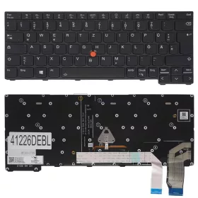   Lenovo ThinkPad X13 Yoga Gen 2, L13 Yoga Gen 3, Gen 4 gyári billentyűzet (DE kiosztás, háttérvilágítással)
