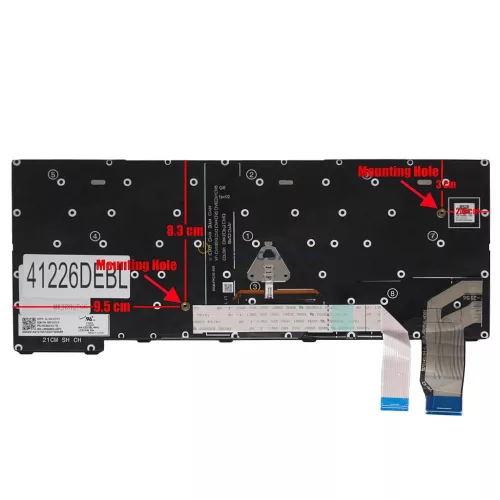Lenovo ThinkPad X13 Yoga Gen 2, L13 Yoga Gen 3, Gen 4 gyári billentyűzet (DE kiosztás, háttérvilágítással)