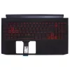 Acer Nitro 5 AN515-44, AN515-55 gyári billentyűzet palmresttel (US kiosztás, piros háttérvilágítással)