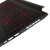 Acer Nitro 5 AN515-44, AN515-55 gyári billentyűzet palmresttel (US kiosztás, piros háttérvilágítással)