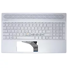   HP Pavilion 15-CS, Pavilion 15T-CS, Pavilion 15-CW gyári billentyűzet, ezüst (US kiosztás, háttérvilágítással)