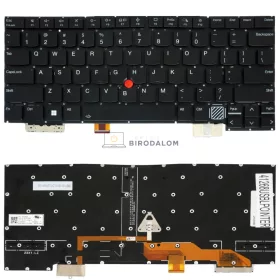   Lenovo ThinkPad X1 Carbon 12th Gen 2024 21KC, 21KD gyári billentyűzet (US kiosztás, háttérvilágítással, pointer)