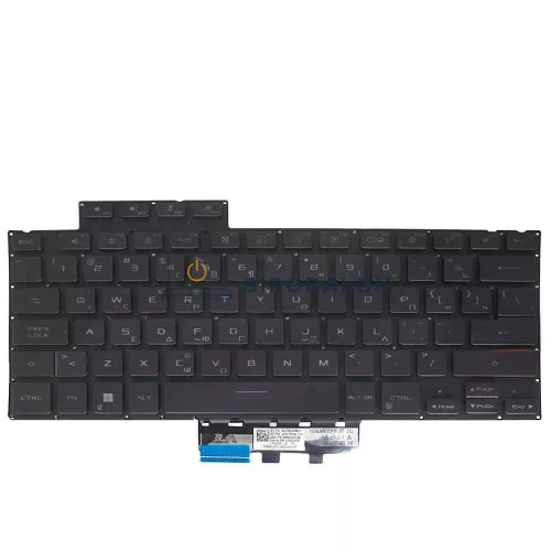 Asus ROG Zephyrus G14 GA402 gyári billentyűzet (GR kiosztás, háttérvilágítással, sötétlila)