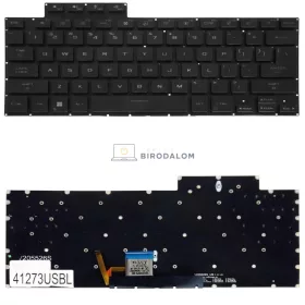   Asus ROG Flow X16 GV601, GV601R, GV601RE, GV601RM, GV601RW, GV601V, GV601VI gyári billentyűzet (US kiosztás, háttérvilágítással, fekete)
