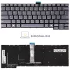 Lenovo ThinkBook 14 G6 IRL / G6 ABP / G6+ IMH / G7 ARP IML / G8 IAL IRL gyári billentyűzet (US kiosztás, háttérvilágítással, szürke, keret nélkül)
