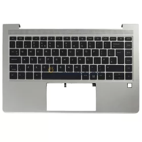 HP ProBook 640 G8, ProBook 645 G8 gyári billentyűzet cserekészlet (UK kiosztás, háttérvilágítással, 