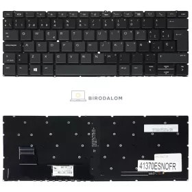   HP EliteBook x360 830 G5, EliteBook x360 830 G6 gyári billentyűzet (ES kiosztás, háttérvilágítással, keret nélkül)