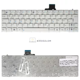   Asus EEEPC X101, X101-RED013G gyári billentyűzet (DE kiosztás, keret nélkül, fehér)
