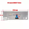 Toshiba Portege R500 R501 R502 R600 A600 A602 A605 gyári billentyűzet (US kiosztás), ezüst