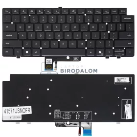   Dell Latitude 14 7450 / 16 7650 / 7340 / 7430 / 7440 / 7640 gyári billentyűzet (US kiosztás), fekete