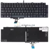 Dell Pro 16 Plus PB16250, PB16255, P135F gyári billentyűzet (US kiosztás, háttérvilágítással, keret nélkül, szürke)