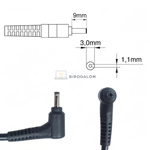 Samsung 19V 2.1A (40W) 3.0x1.1mm OEM laptop töltő