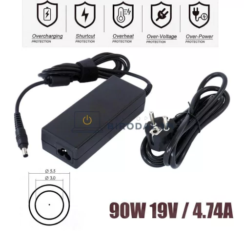 Samsung 19V 4.74A (90W) 5.5×3.0mm OEM laptop töltő – NP, Q, P sorozat